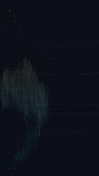 Seamless vertical video of a data network reorganizing nodes
