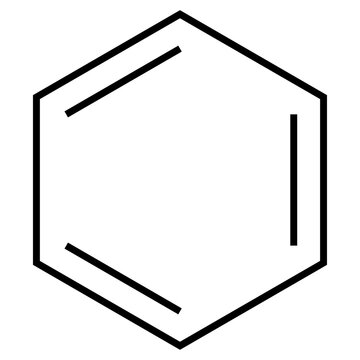 Benzene Molecule Skeletal Formula Chemical Structure