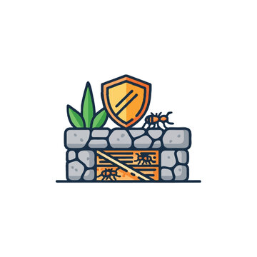 Termite Protection and Pest Control Illustration for Home Maintenance