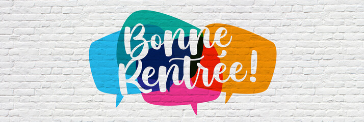 Naklejka premium Bonne rentrée
