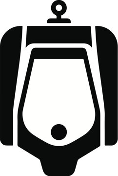 urinal icon representing restroom sanitary facility and hygiene vector