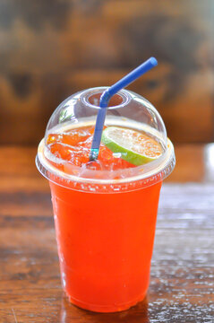 lemon tea or mango tea or peach tea