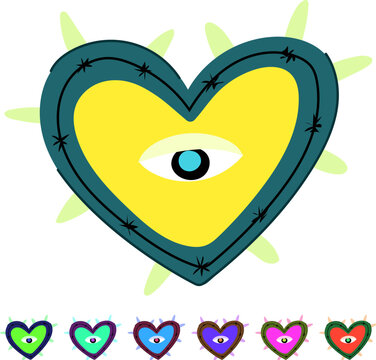 sacred mexican heart cartoon. vintage tattoo, mexico fire, corazon flowers sacred mexican heart sign vector