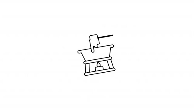Fondue Fire Icon