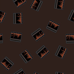 Fototapeta premium seamless pattern home fireplace cartoon. home fireplace sign vector