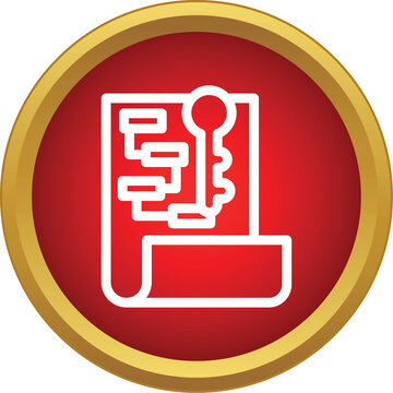 Blueprint with a key representing business strategy, solution, and access to data