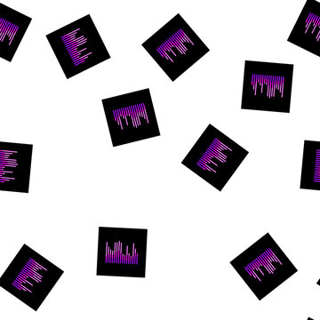 pattern line equalizer music cartoon. graphic technology, signal dj, frequency pulse line equalizer music sign vector