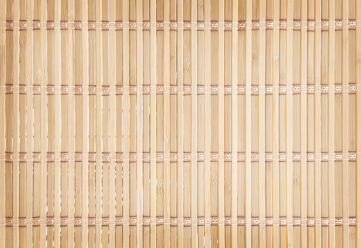 Natural bamboo roller blind texture background for sun shading