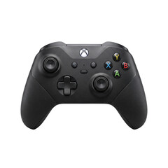 Modern black wireless gaming controller gamepad isolated © shuphanida