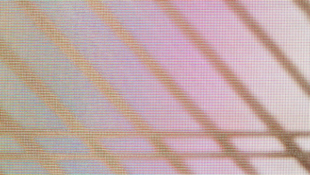 Digital screen pixel grid displaying dark lines