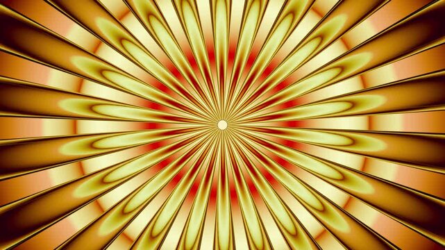 Orange abstract background, fantasy radial burst pattern, seamless computer graphic animation.
