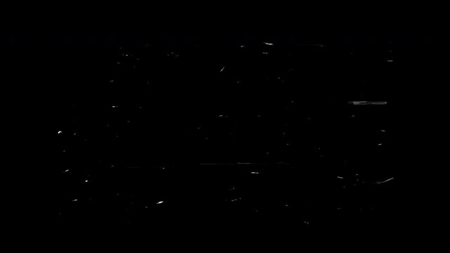 Retro Film Mattes vintage super 8 mm or 16 mm film overlay. Alpha chanel in 4k video