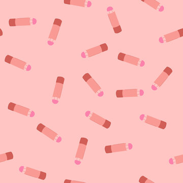 pattern cheeks blush compact cartoon. color palette, shimmer matte, glow highlight cheeks blush compact sign. seamless vector illustration