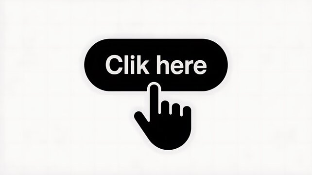 Click here button with a hand cursor icon