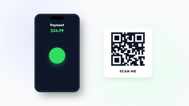 Modern smartphone app scanning a QR code for secure, fast, and convenient mobile payments and transactions