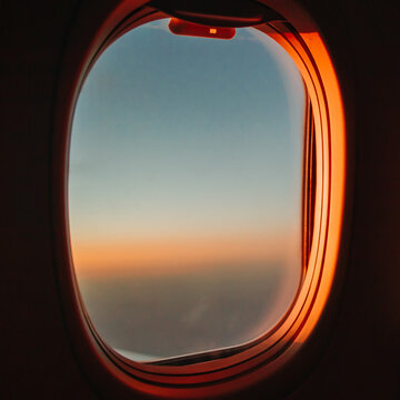 view from airplane window
