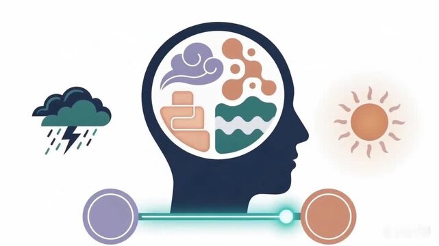 Animation of Slider Regulating Mood from Stormy to Sunny State