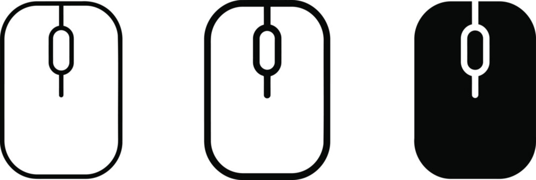 Vector illustration of three user profile silhouettes in black