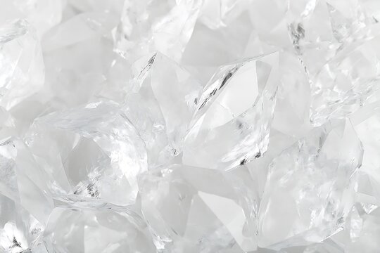 Abstract background of shiny crystal diamond quartz texture macro shot