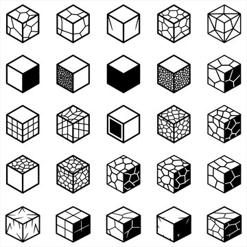 3D Cube Icons