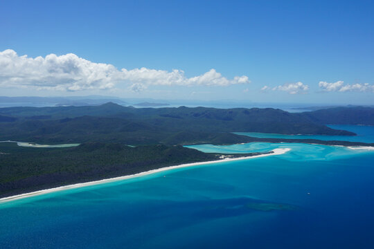 Whitsunday Islands National Park Whitehaven Beach aerial view