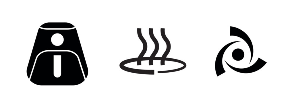 airfryer icon on white background