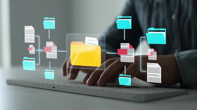 Process automation to efficiently manage files and documentation storage.System online documentation database and document management.Archiving documents in folders for efficient management secure.