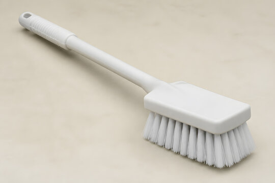 Sanitation brush for veterinary facility hygiene