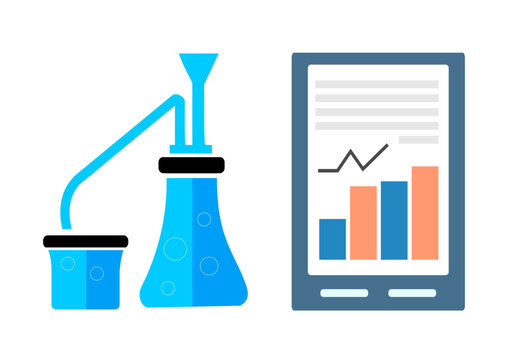 Scientific research combining chemical experiment and data analysis