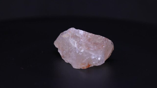 hematoid quartz mineral from Brazil with black background