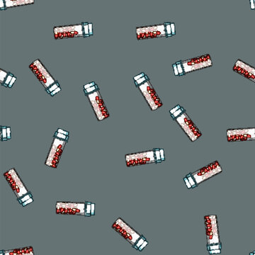 seamless pattern tetracycline antibiotic pills cartoon. erythromycin ciprofloxacin, doxycycline azithromycin, clindamycin metronidazole tetracycline antibiotic pills sign vector