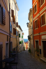 Obraz premium Medieval Street in Motovun Old Town, Istria, Croatia