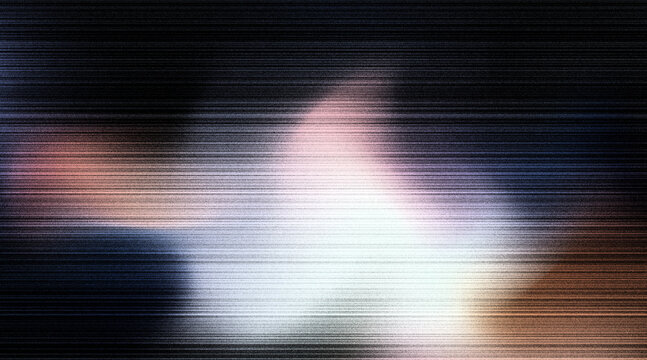 Abstract glowing center light scanlines motion blur dark grainy texture overlay background