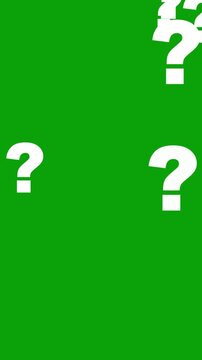Animation of Question marks fly icon. ask sign animation. thinking, quiz, education, confused sign symbol. Cartoon comic questions marks flying animated. 