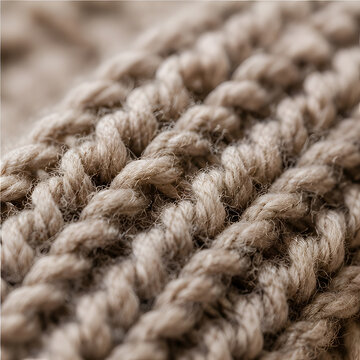 Close-Up of Textured Knitting Pattern