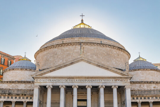 Naples, Italy three domes