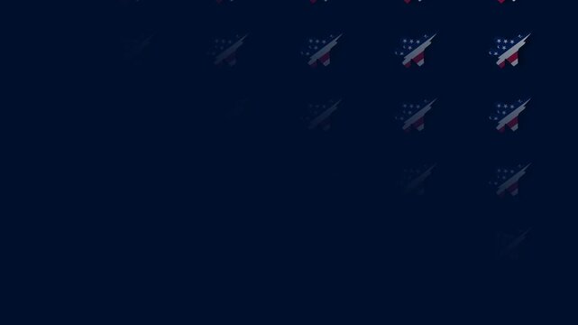 Abstract Fighter Jet Pattern Background for US Air Force Birthday Celebration.