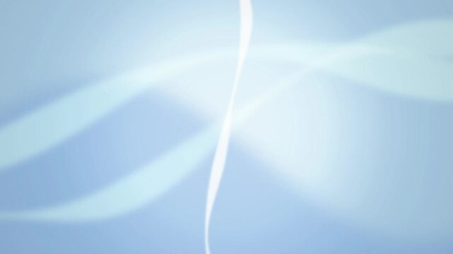 Flowing white line and pastel light ribbons drift in a seamless loop