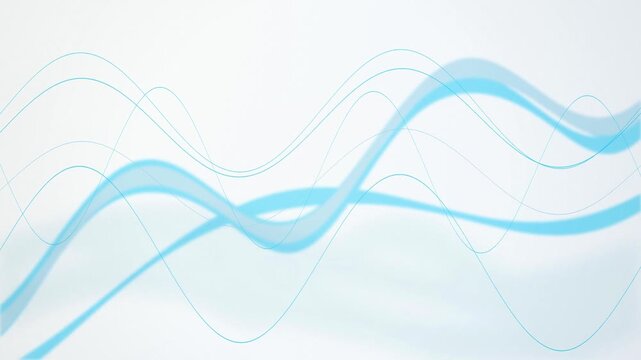 Glowing ribbon waves flow in a seamless loop across the screen