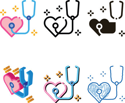 heart beat measurements icon vector. heart beat measurements sign. designs color symbol
