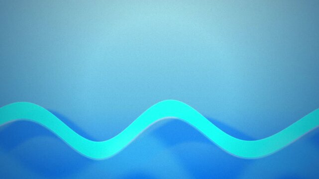 Minimalist blue ocean waves flow in a seamless loop