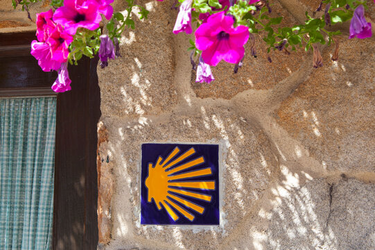 Pilgrim hostel identified with St. James shell