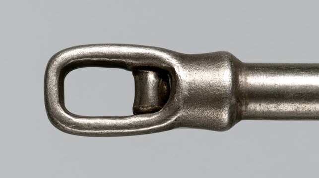 Detailed Metal Cylinder Clevis Pin with Retaining Clip and Fastener, 3d rendering