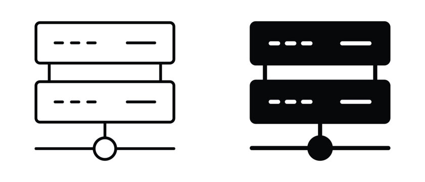 Server Load Balancing Network Icon Set