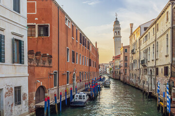Venice canal at sunrise © catalinlazar