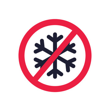 no frost icon, vector sign
