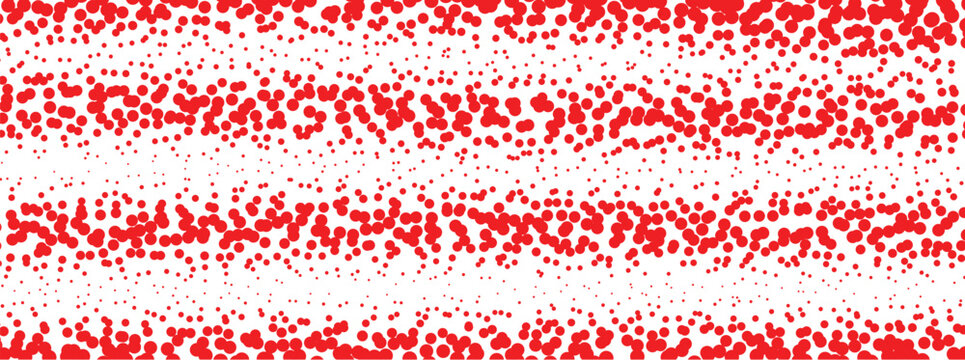 Red polka dot pattern with white background a seamless vector for fashion and textile.
