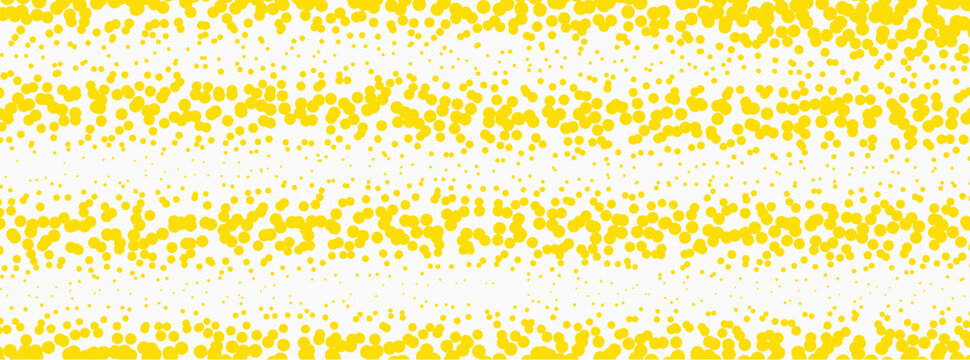 Yellow halftone dot seamless vector background for modern design and digital art projects.