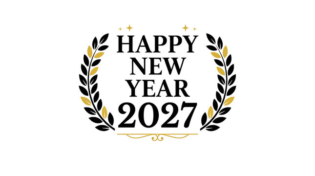 Happy New Year 2027 Text Effect