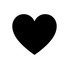 Obraz premium Clean Minimal Heart Icon vector illustration featuring a timeless heart symbol with smooth curves and a bold modern shape. Perfect for love, romance, healthcare, wellness, charity, social media, favor